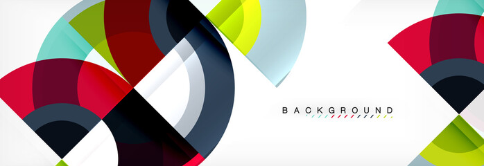 Fototapeta premium Vector circle abstract background