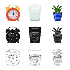 Isolated object of dreams and night icon. Collection of dreams and bedroom vector icon for stock.