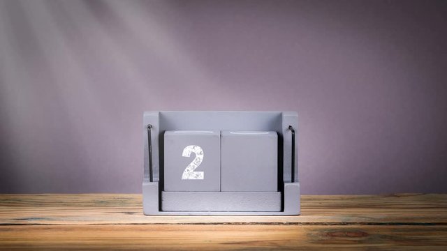 21 December. wooden calendar in motion. communication and marketing background - Powered by Adobe