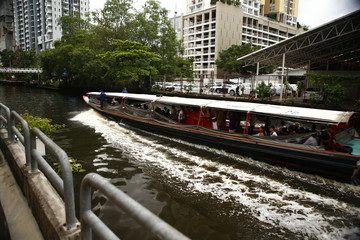 a Klong canal boat