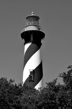 Historic St. Augustine, Florida lighthouse