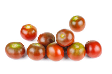 Brown color tomato isolate on white background.