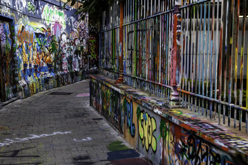 Street graffiti in the city of Ghent