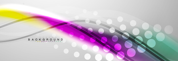 Smooth flowing wave motion concept background