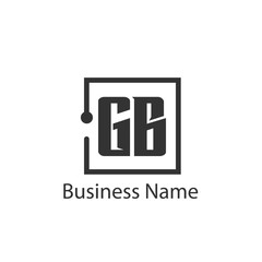 Initial Letter GB Logo Template Design