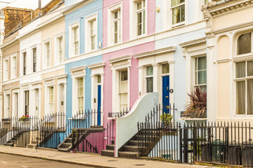 A typical view in Notting Hill in London