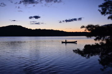 Canoeing at Lake Opeongo