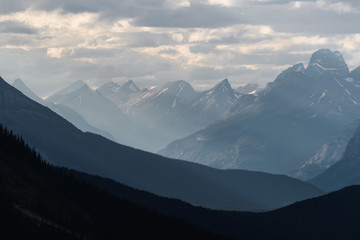 Banff National Park - Dramatic landscape along the Icefields Parkway, Canada