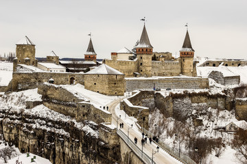 Obraz premium View of the Kamenets-Podolsky castle