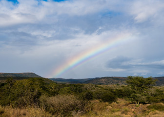 Landscapes of South Africa on Safari with a Rainbow