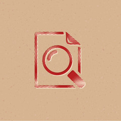 Halftone Icon - Magnifier