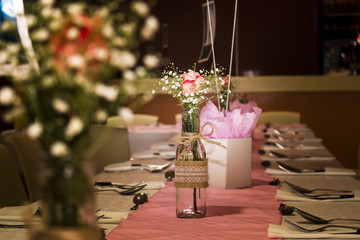 Decoración con flores