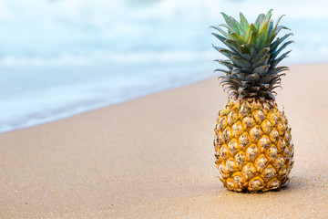 pineapple on the beach