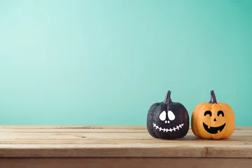 Zelfklevend Fotobehang Halloween holiday concept with jack o lantern © maglara