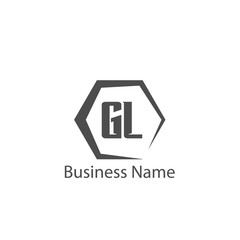 Initial Letter GL Logo Template Design