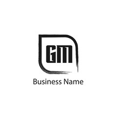 Fototapeta premium Initial Letter GM Logo Template Design