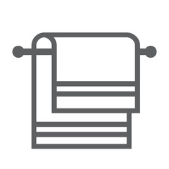 towel icon flat illustration, stock vector