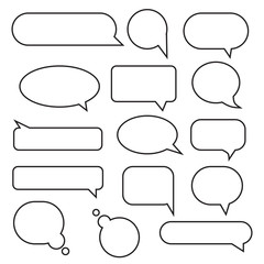Obraz premium Speech bubbles. Vector icon. Vector speech bubbles.