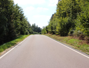 Fototapeta na wymiar An empty Highway road