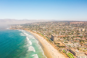 Playa pier muelle aerea costa
