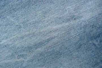 blue denim fabric close-up background for decor