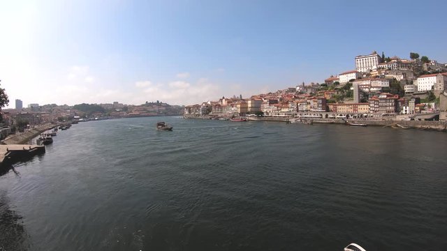 DOURO RIVER AND A BOAT