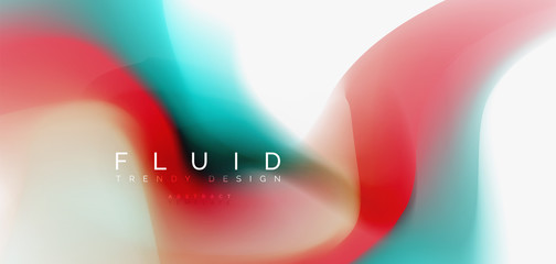 Mixing liquid color flow abstract background. Trendy abstract layout template for business or technology presentation, internet poster or web brochure cover, wallpaper