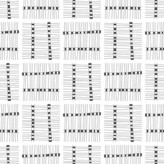 Abstract background, seamless pattern. Black and white illustration. Design for fabric, wallpaper or covering.