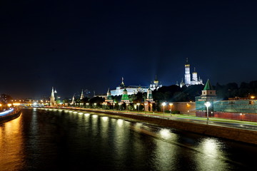 Fototapeta na wymiar Moscow, Kremlin embankment.