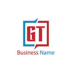 Initial Letter GT Logo Template Design