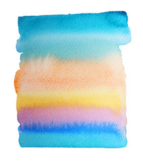 Hand painted watercolor background. Watercolor ombre.