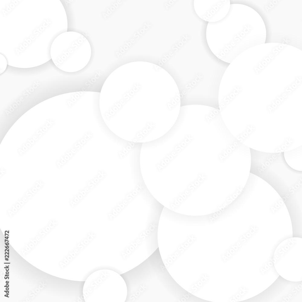 Poster Gradient of white round space of message pattern background.