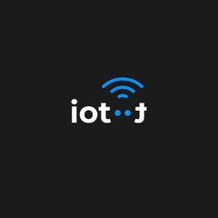 IOT (Internet of Things) logo vector template