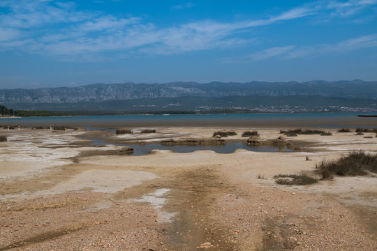 Coast of Adriatic sea, island Krk, Croatia