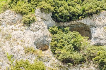Naklejka na ściany i meble Canyon River Enipeas on Mount Olympus near the village of Litochoro in Greece