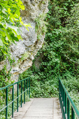 Canyon River Enipeas on Mount Olympus near the village of Litochoro in Greece 