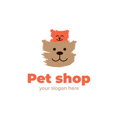 pet shop logo. vector design