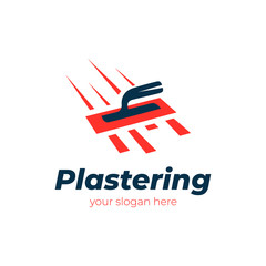 plastering logo. vector design
