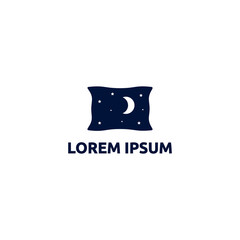 pillow logo. sleep vector