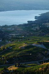 Early morning light on the city of Summerland in the BC Okanagan