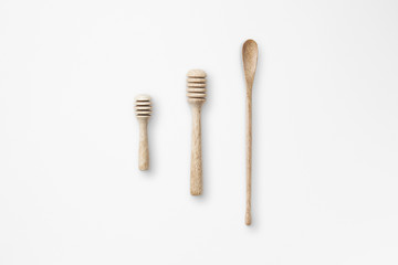 Kitchenware isolate on white paper texture background