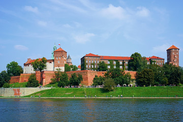 Wawel Royal Castle in summer