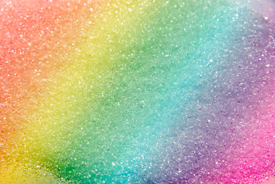 Classic rainbow glitter background - selective focus and stylish - design  element Stock 写真 | Adobe Stock