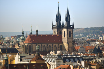 Obraz premium View of Tyn church