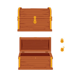 Wooden pirate chest