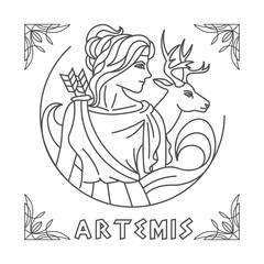 Artemis Line Art vector