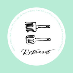 Confectionery emblem black ink line art vector icon for sweet shop sign and cafe app.