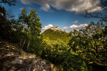 Ruins of Bezdez medieval castle in Bohemia