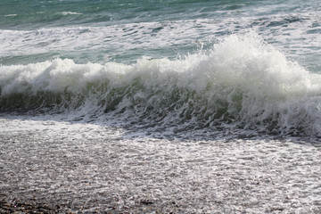 Sea wave. The sea surf.
