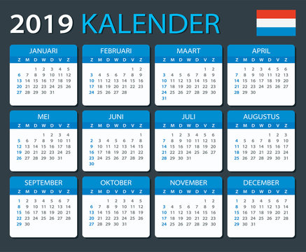 Calendar 2019 - Dutch Version